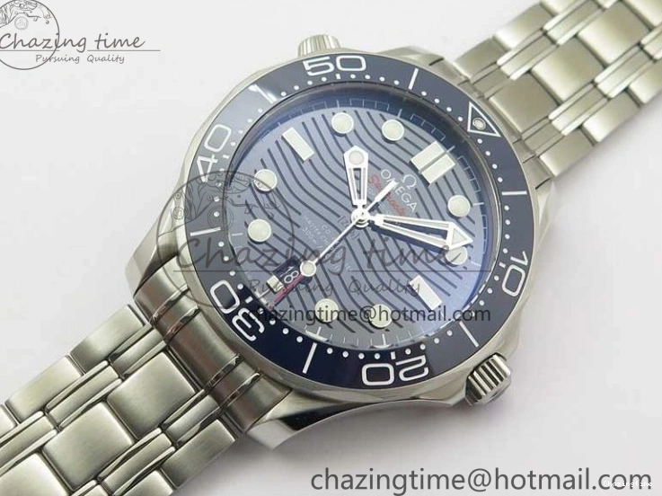 0115 Seamaster Diver 300M ORF 1:1 Best Edition Blue Ceramic Blue Dial on SS Bracelet A Breathable 7869